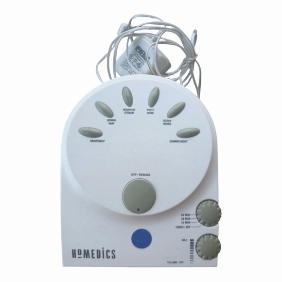 Homedics Other - Homedics Acoustic Relaxation Machine Sound Spa 6 Sounds W/ Power Adapter Works!